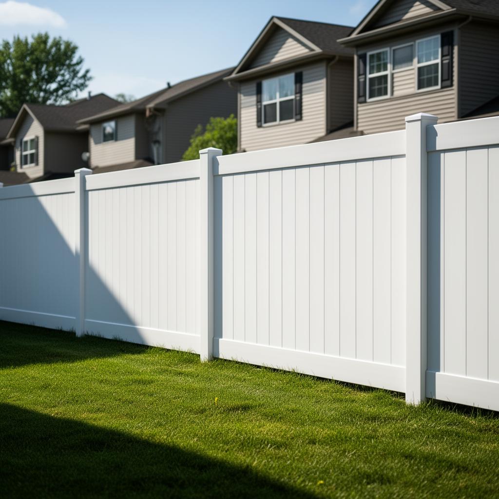 Vinyl Fences installation by Tazewell County Fence Co. — serving Morton, Pekin & Central Illinois